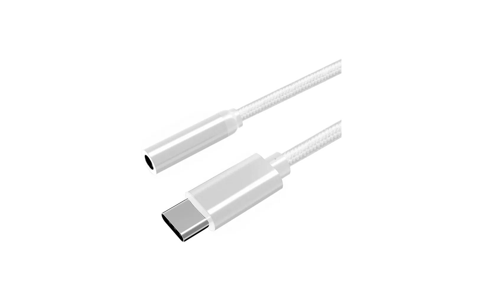 Fuj:tech USB-C - 3.5mm -audioadapteri, valkoinen