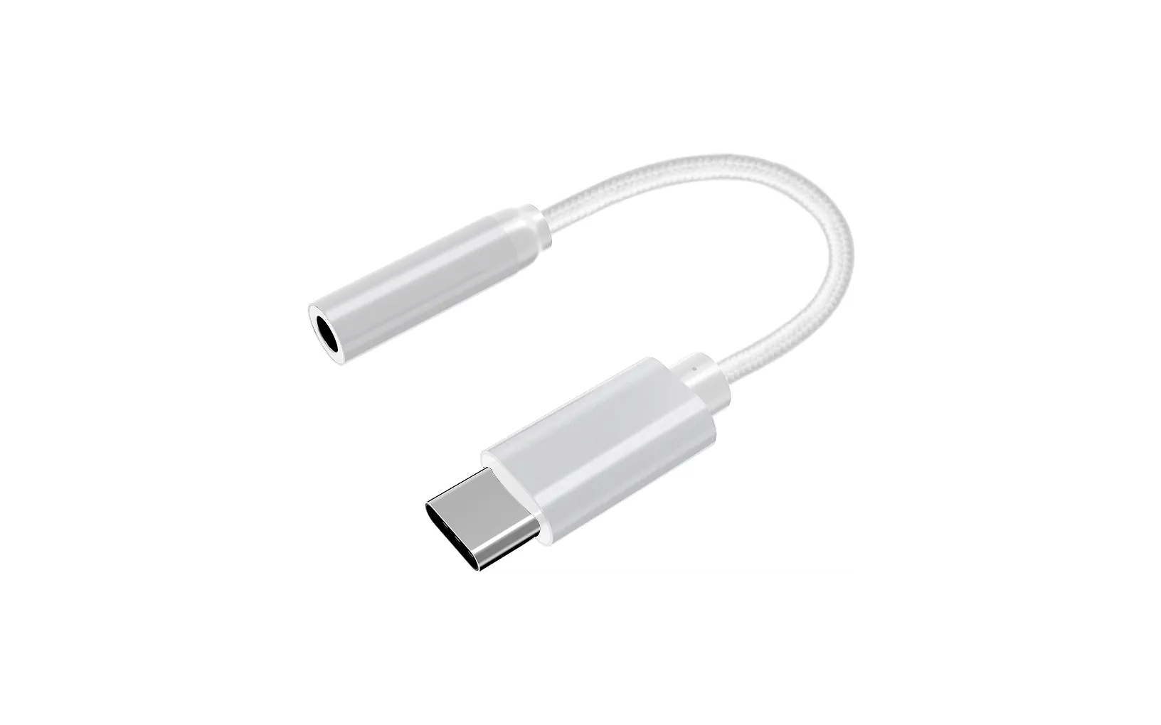 Fuj:tech USB-C - 3.5mm -audioadapteri, valkoinen