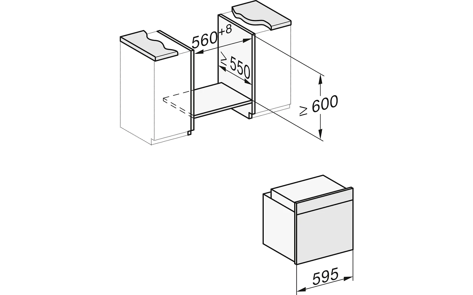 Miele H 2455 B ugn, svart