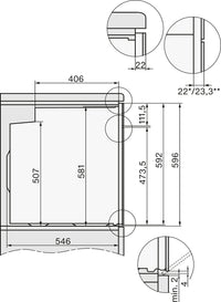 Miele H 2465 BP erillisuuni, musta – kuva 5