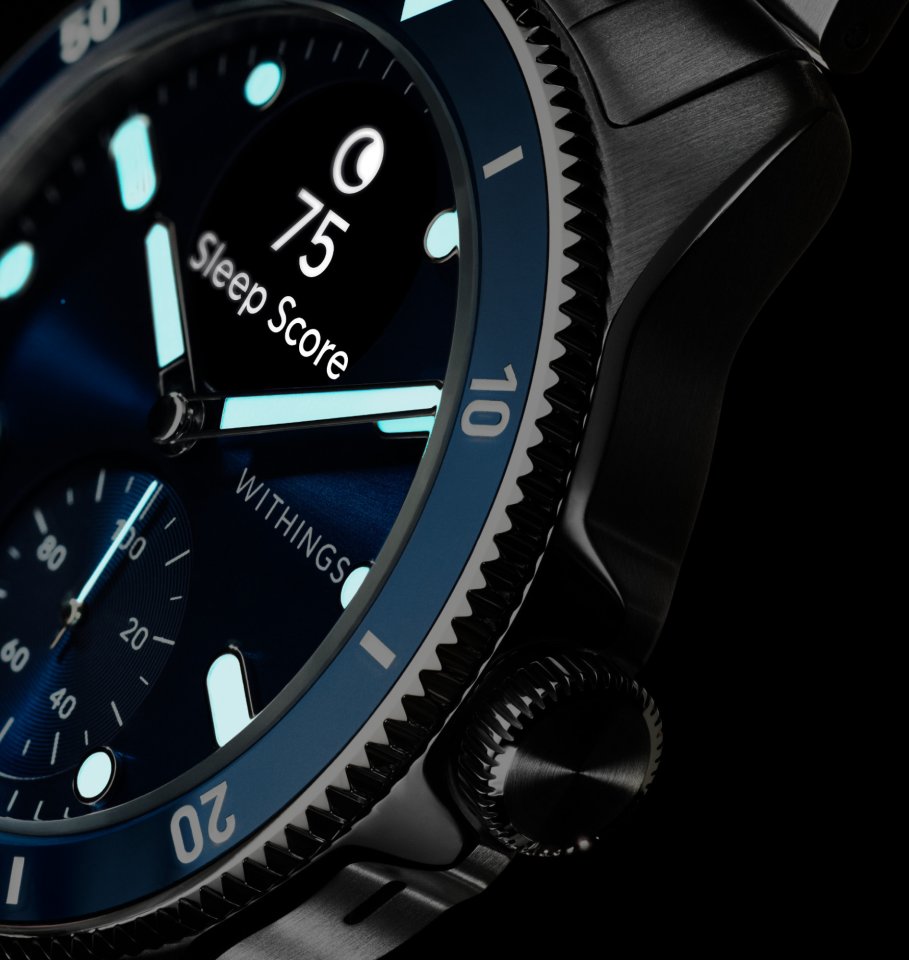 Withings Scanwatch Nova älykello, 42 mm, sininen