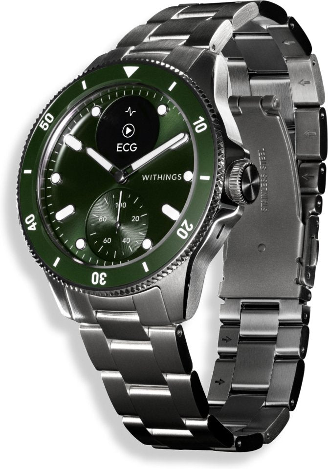 Withings Scanwatch Nova älykello, 42 mm, vihreä