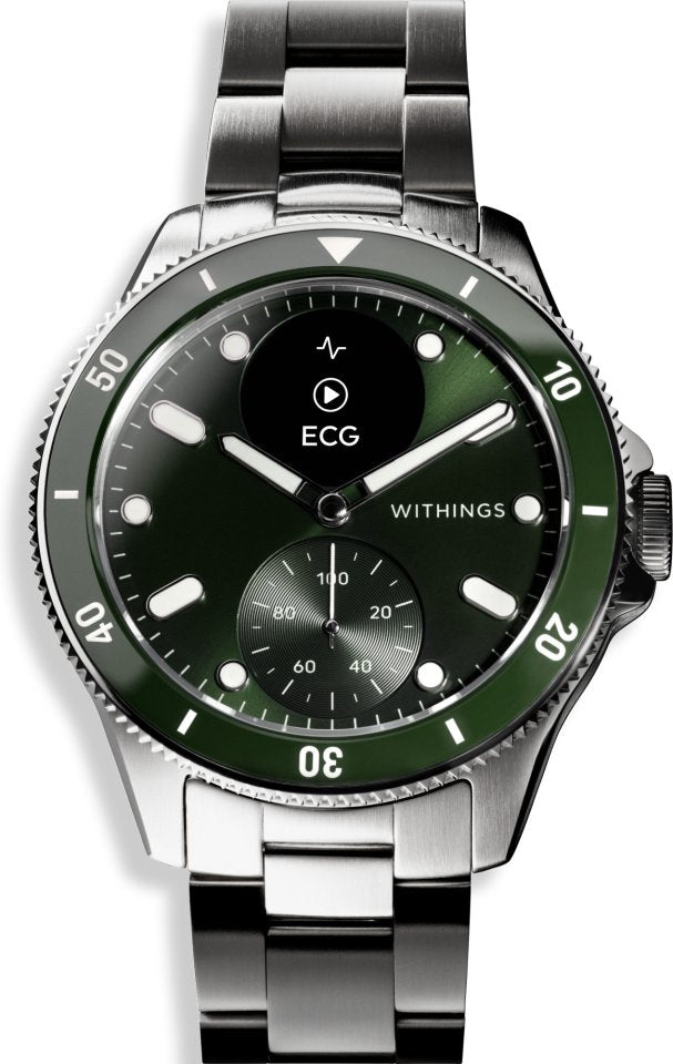Withings Scanwatch Nova älykello, 42 mm, vihreä