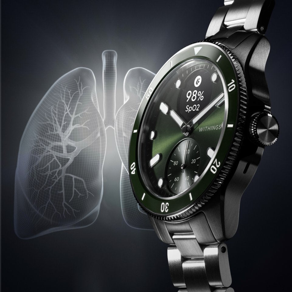 Withings Scanwatch Nova älykello, 42 mm, vihreä