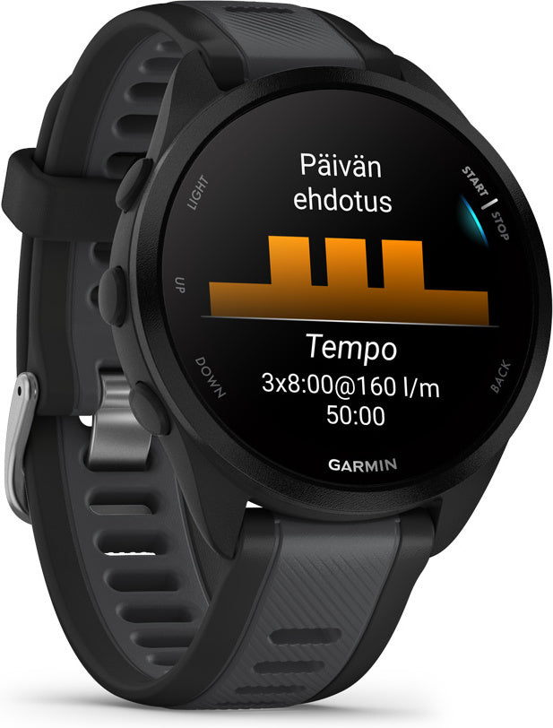 Garmin Forerunner 165 -juoksukello, musta