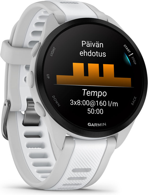 Garmin Forerunner 165 -juoksukello, vaaleanharmaa – kuva 2