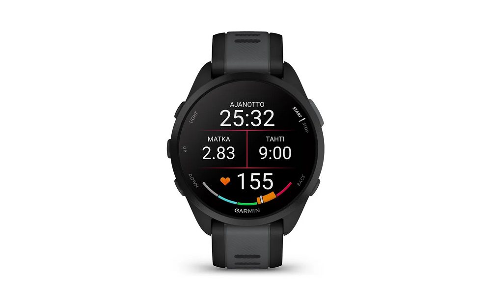 Garmin Forerunner 165 Music -juoksukello, musta