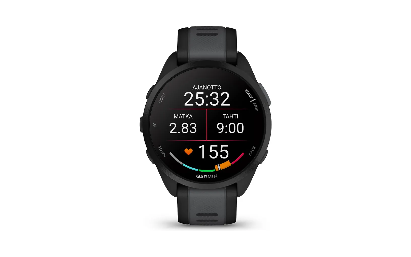 Garmin Forerunner 165 Music -juoksukello, musta