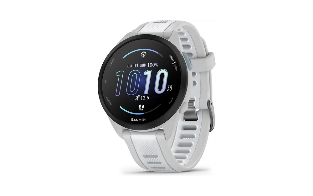 Garmin Forerunner 165 Music -juoksukello, vaaleanharmaa