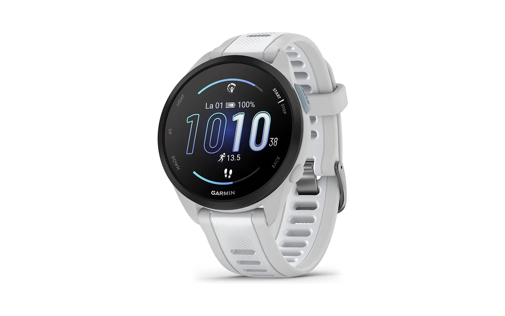 Garmin Forerunner 165 Music -juoksukello, vaaleanharmaa