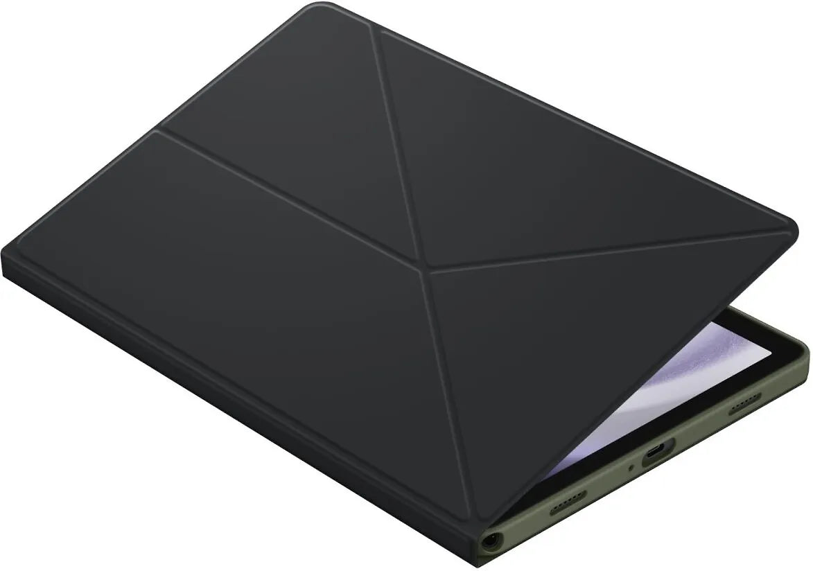Samsung Galaxy Tab A9+ Book Cover -suojakotelo, musta