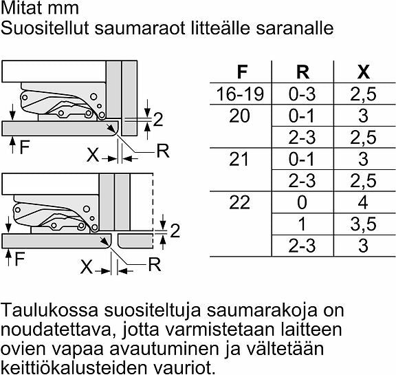 Bosch KIL82VFE0 Serie 4, Integroitava jääkaappi pakastelokerolla, litteät saranat – kuva 9