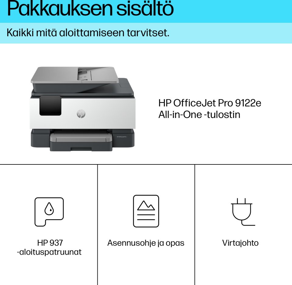 HP OfficeJet Pro 9122e All-in-One -monitoimitulostin
