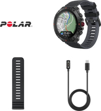 Polar Grit X2 Pro -urheilukello, musta silikoniranneke