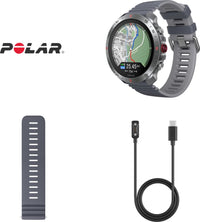 Polar Grit X2 Pro -urheilukello, harmaa silikoniranneke
