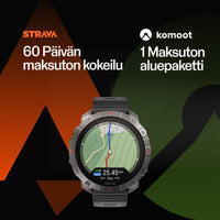 Polar Grit X2 Pro -urheilukello, harmaa silikoniranneke