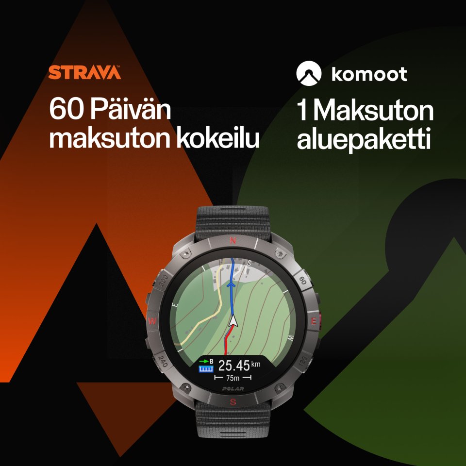 Polar Grit X2 Pro -urheilukello, harmaa silikoniranneke