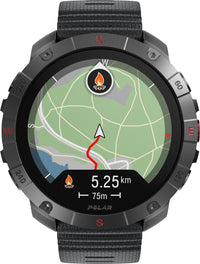 Polar Grit X2 Pro Titan -urheilukello, ruskea nahkaranneke