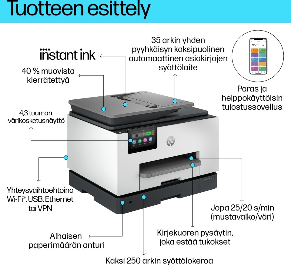HP OfficeJet Pro 9132e All-in-One -monitoimitulostin