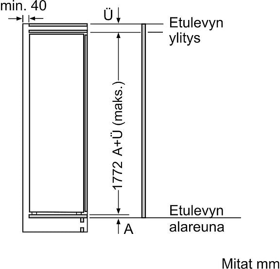 Siemens GI81NVEE0 iQ300 kaappipakastin, integroitava – kuva 7