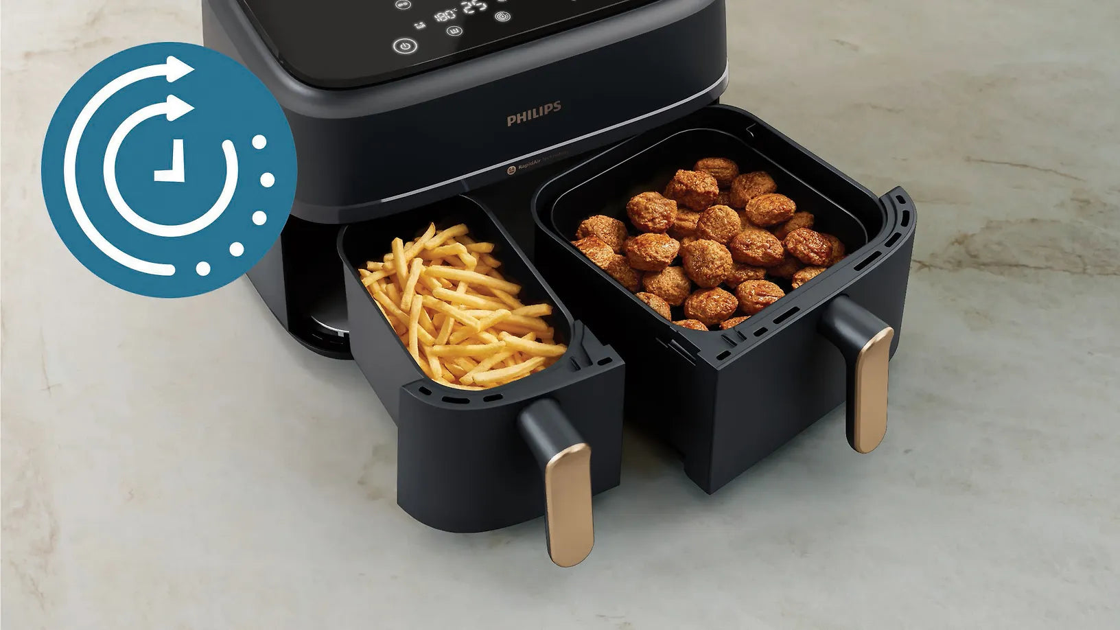Philips 3000 Series Dual Basket airfryer (NA352/00)