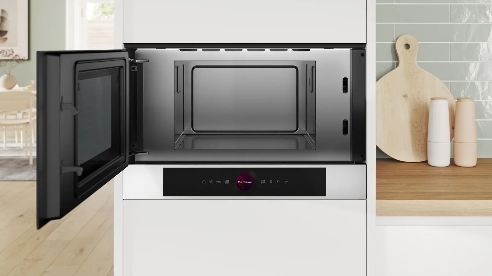 Bosch BFL7221W1 Serie 8 mikrovågsugn, vit