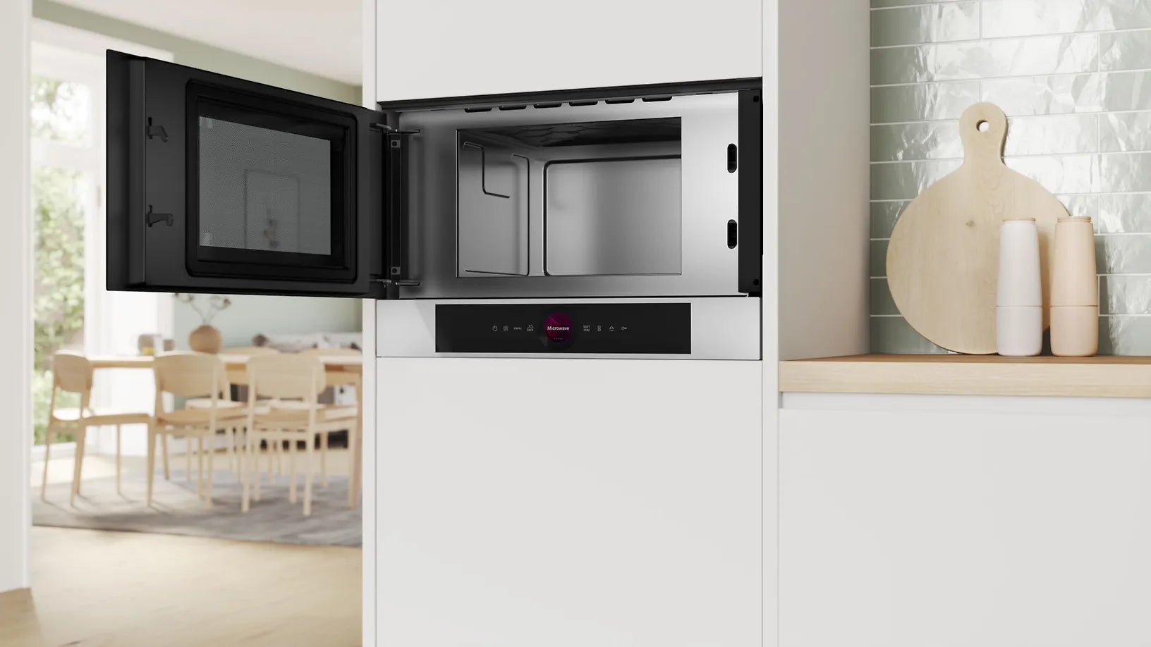 Bosch BFL7221W1 Serie 8 mikrovågsugn, vit