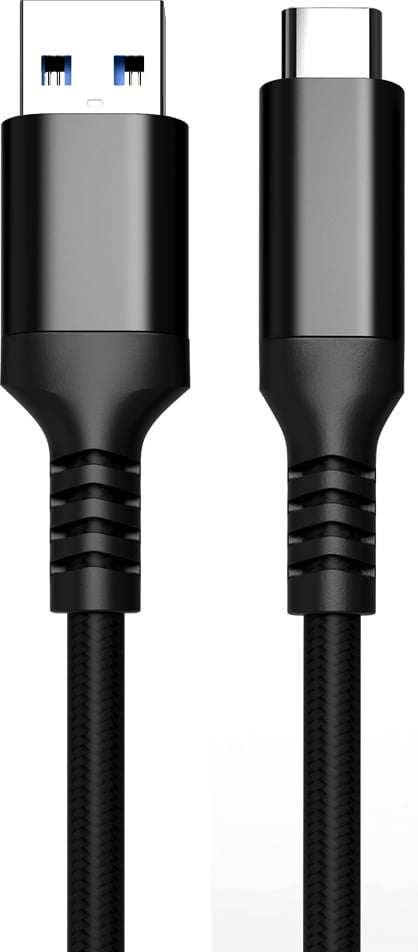Fuj:tech USB-C–USB-A USB 3.2 Gen 1 kaapeli, 60 W / 5 Gbps, punottu, 5 m – kuva 1