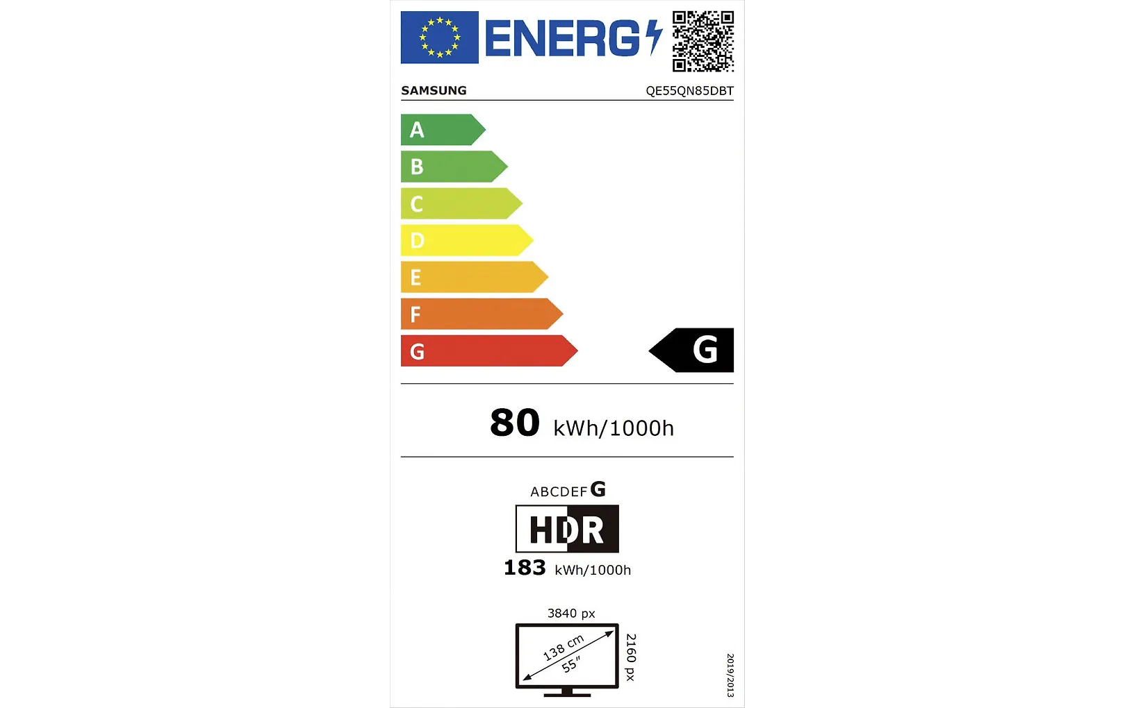 Samsung 55" QN85D – 4K Neo QLED TV