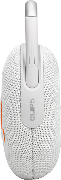 JBL Clip 5 Bluetooth-kaiutin, valkoinen
