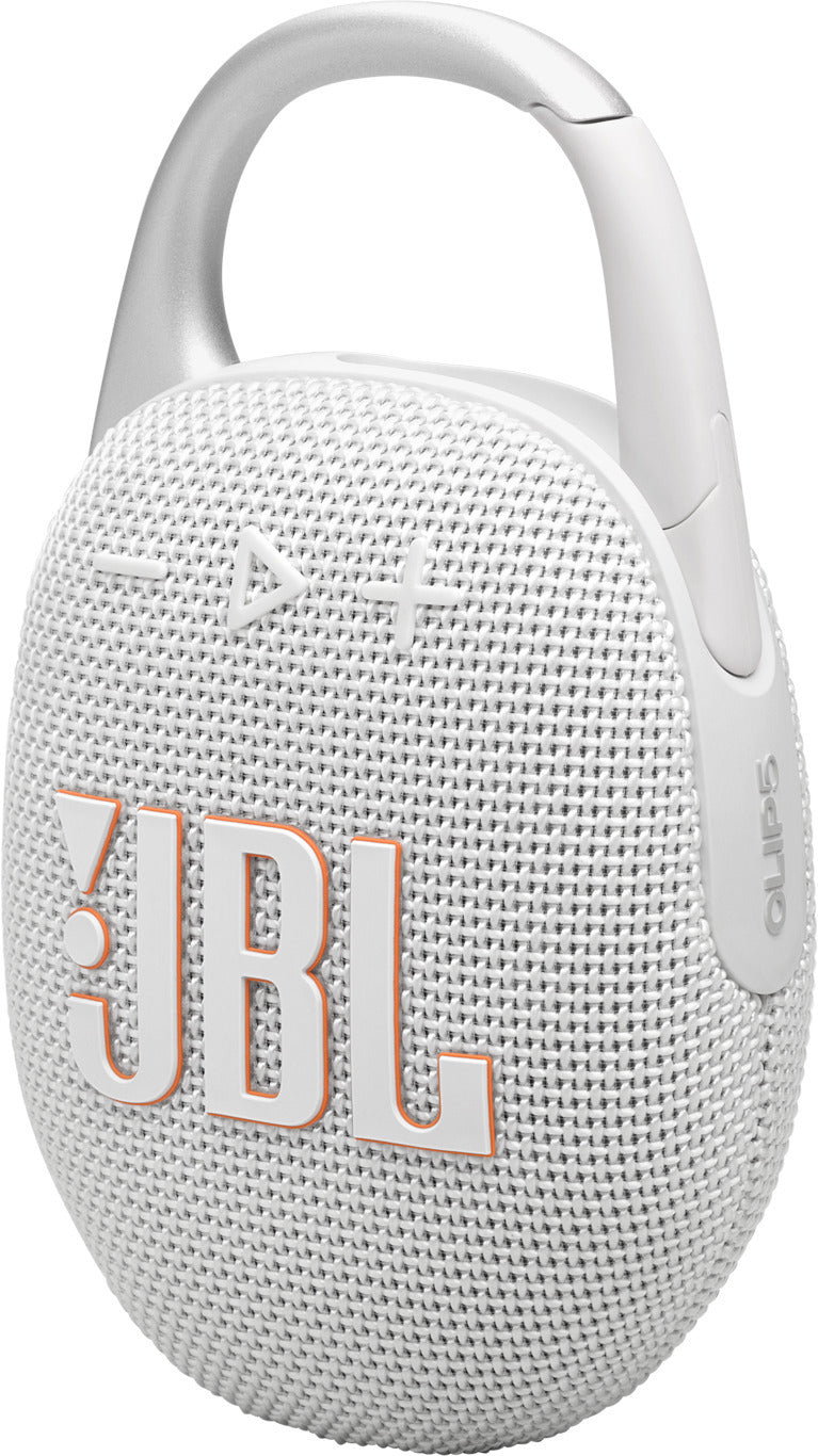JBL Clip 5 Bluetooth-kaiutin, valkoinen