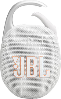 JBL Clip 5 Bluetooth-kaiutin, valkoinen