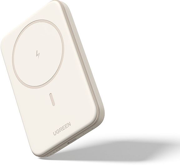 UGREEN Magnetic Wireless Power Bank -langaton varavirtalähde, 5000 mAh, beige – kuva 3