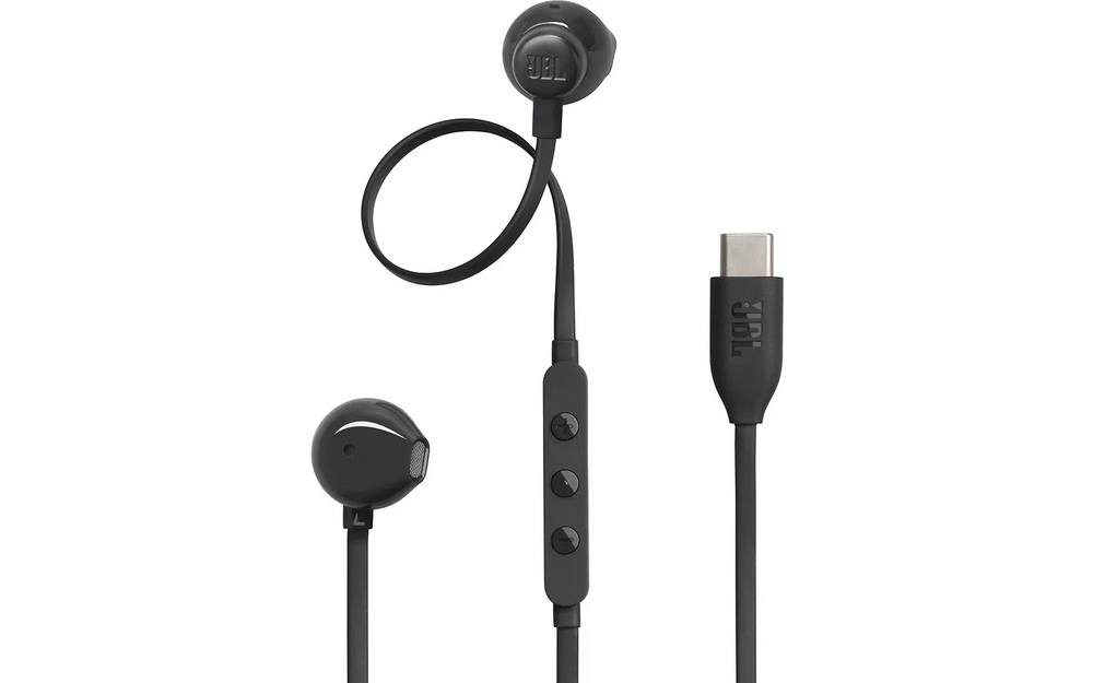 JBL Tune 305C in-ear-hörlurar, USB-C, svarta