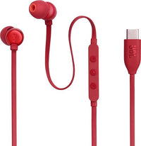 JBL Tune 310C nappikuulokkeet, USB-C, punainen