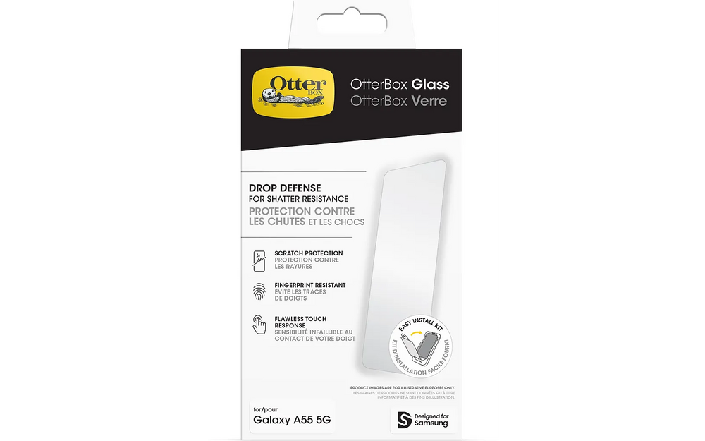 Otterbox Glass Skärmskydd, Samsung Galaxy A55, Genomskinligt