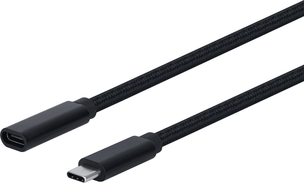Fuj:tech USB-C–USB-C USB 3.2 jatkokaapeli, 100 W / 10 Gbps, punottu, 2 m – kuva 1