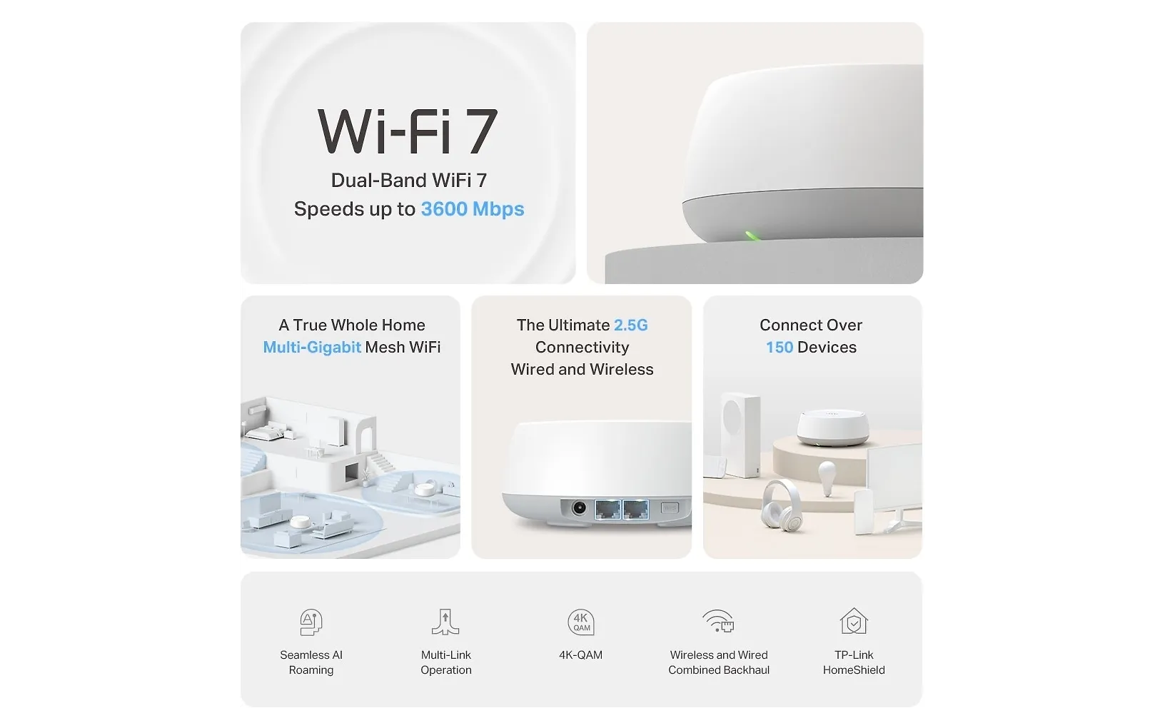 TP-LINK Deco BE25 Dual-Band WiFi 7 -Mesh-reititin