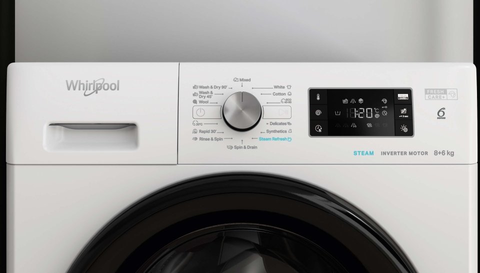 Whirlpool FFWDB 864349 BV EE kuivaava pesukone