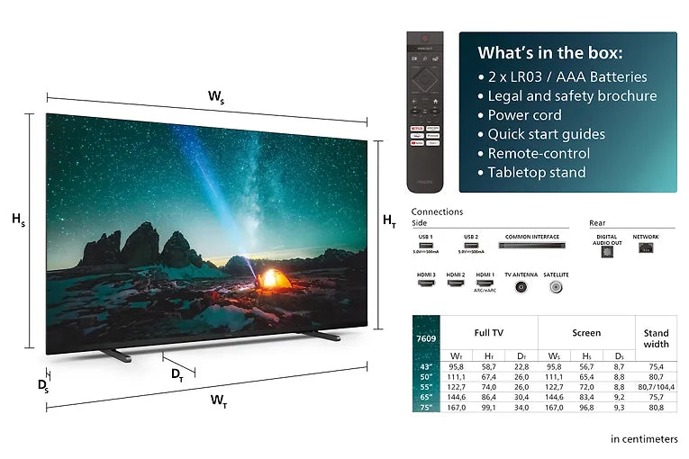 Philips 50" PUS7609 – 4K LED-TV