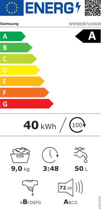 Samsung WW90DB7U34GWU3 pyykinpesukone