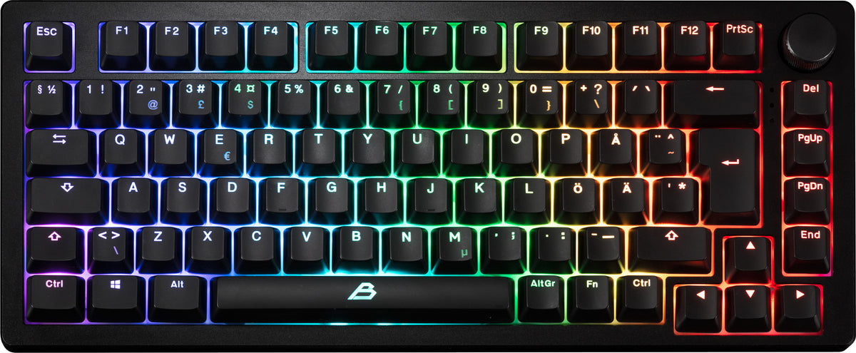 Blackstorm Phantom RGB pelinäppäimistö, hot swap Outemu Red kytkimet – kuva 4