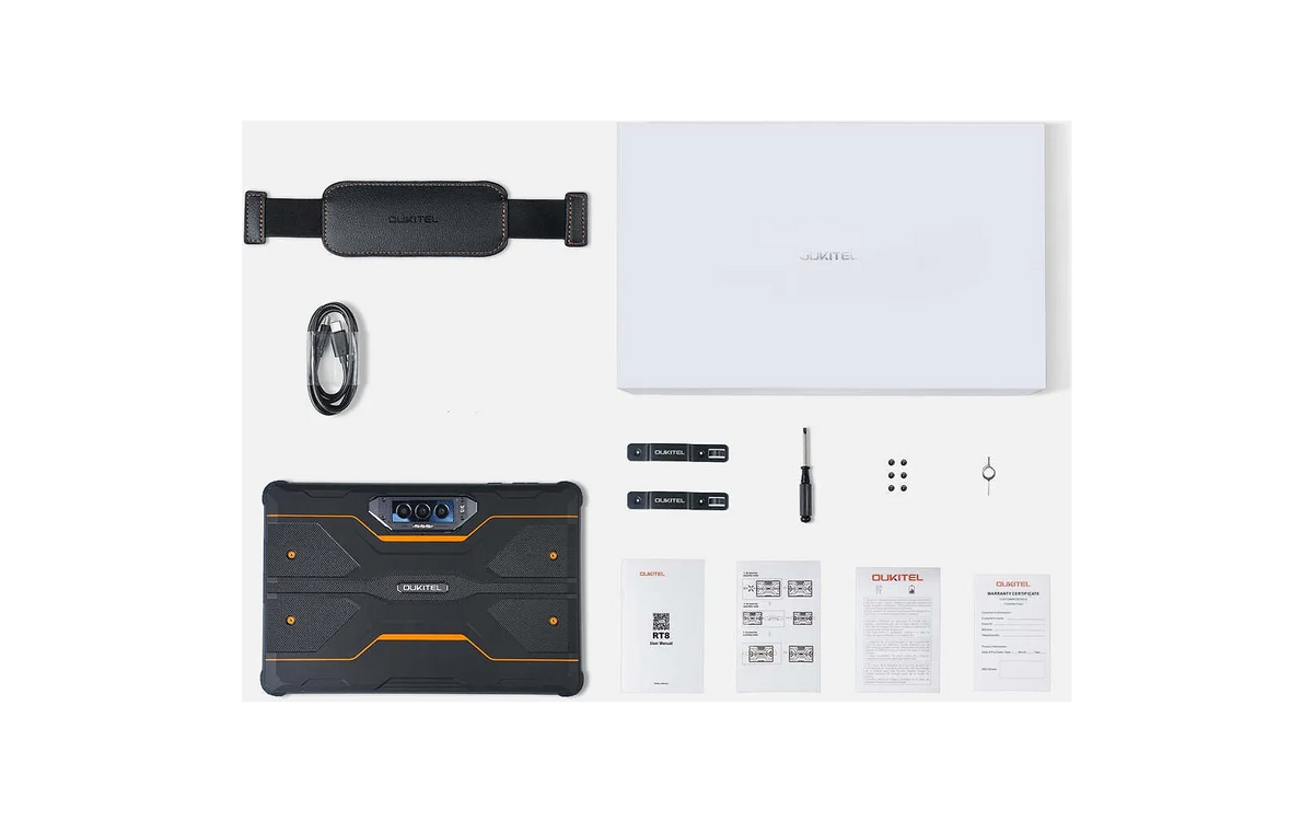 Oukitel RT8 4G -tabletti, 256/12 Gt, oranssi