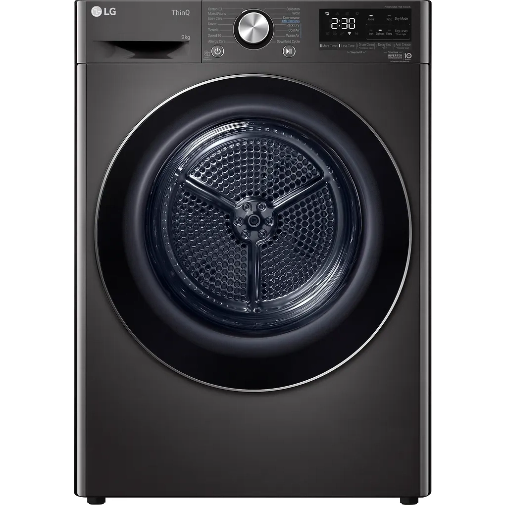 LG RV9DN903B kuivausrumpu, musta - E-store.fi