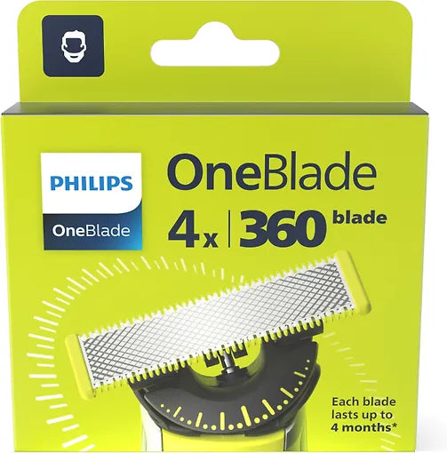 Philips OneBlade QP440/50 360 vaihtoterät, 4 kpl