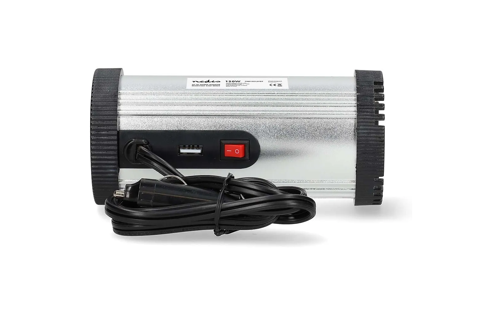 Nedis PIM15012FGY inverter, 12 V, 150 W, modifierad sinusvåg