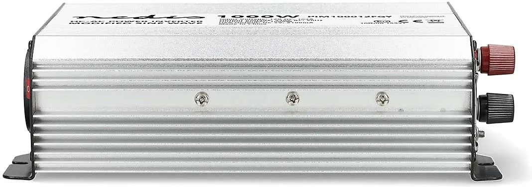 Nedis PIM100012FGY invertteri, 12 V, 1000 W, muokattu siniaalto