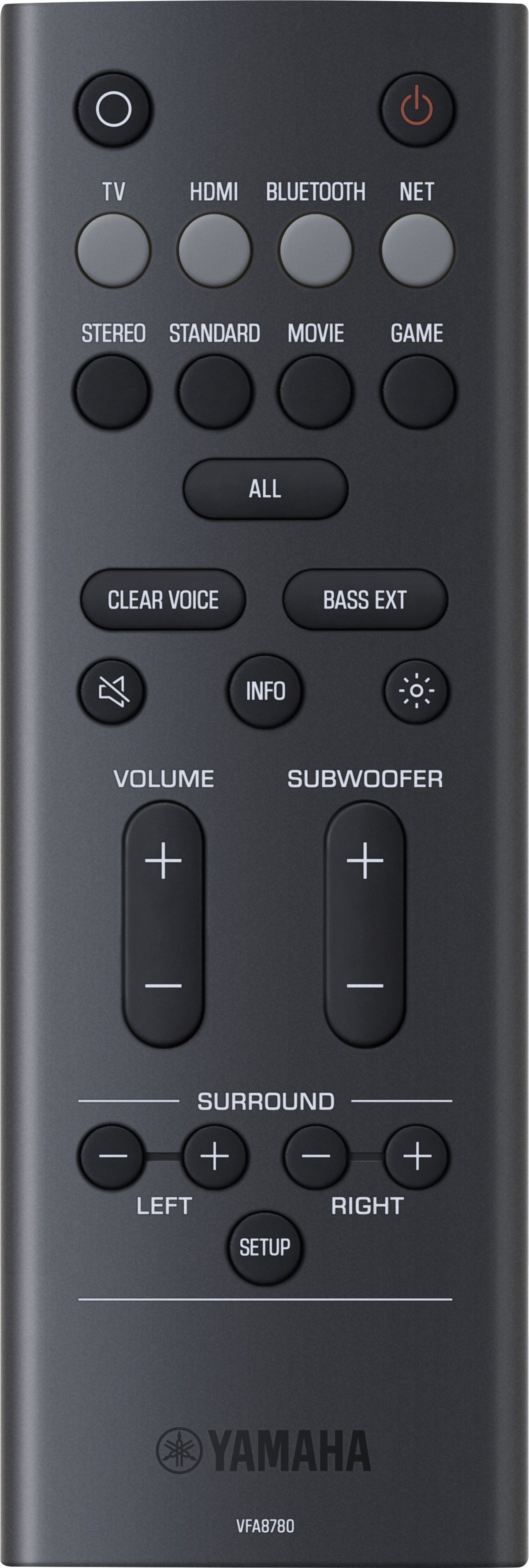 Yamaha SR-X40A soundbar, harmaa
