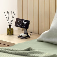 Satechi 2-in-1 taitettava Qi2 -latausteline, harmaa – kuva 11