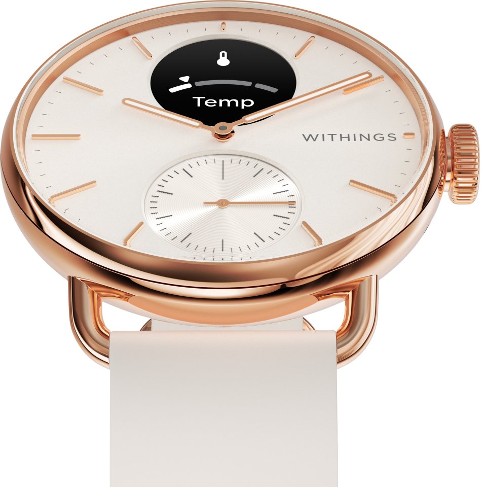 Withings Scanwatch 2 älykello, 38 mm, ruusukulta
